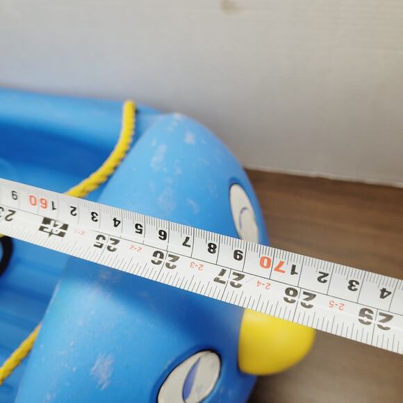 Blue Penguin Sled Pull Rope Seat Belt Strap - Complete with Eyes Vintage STEP 2 - Picture 15 of 15